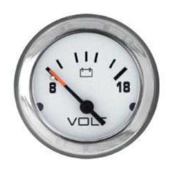 Mercury voltmeter wit