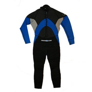 Heren wetsuit steam blauw